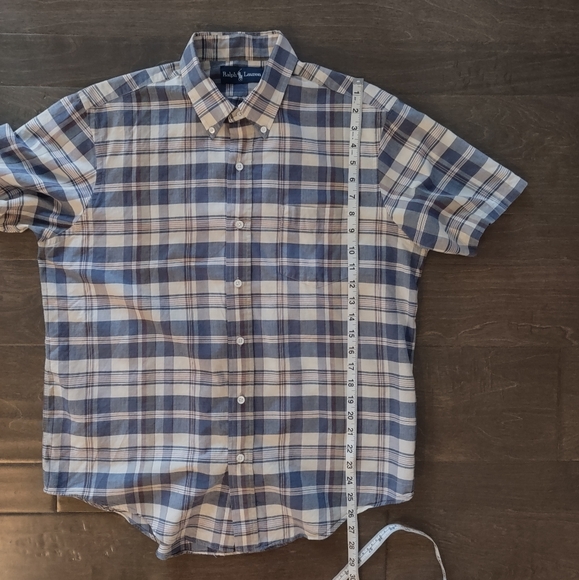 Ralph Lauren Plaid Short Sleeve Button Down Shirt - Picture 11 of 11